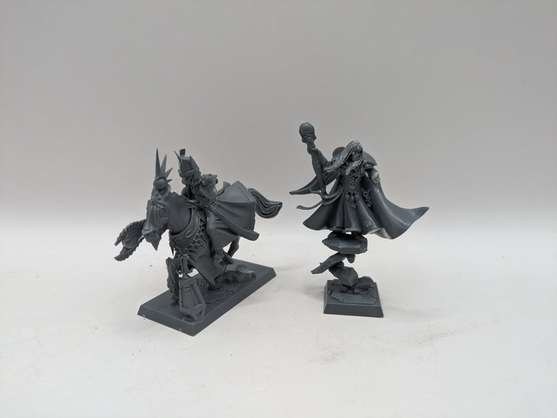 Warhammer The Old World: High Elves Archmage and Mage on Horse (AW200)