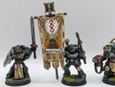 Warhammer 40k: Space Marine Dark Angels Command Squad - Well Painted (CAB1009)