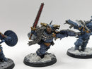 Warhammer 40k: Space Marine Space Wolves Converted Bladeguard Captain and Lieutenants (AI057)