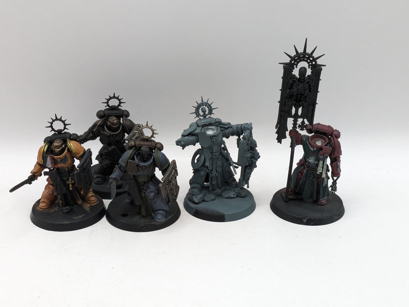 Warhammer 40k: Space Marines Bladeguard Veterans, Captain and Ancient (AT109)