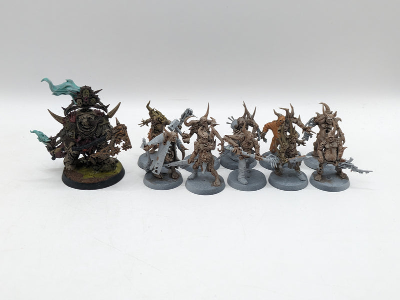 Warhammer 40k: Death Guard Lord of Contagion and Pox Walkers (AZ168)