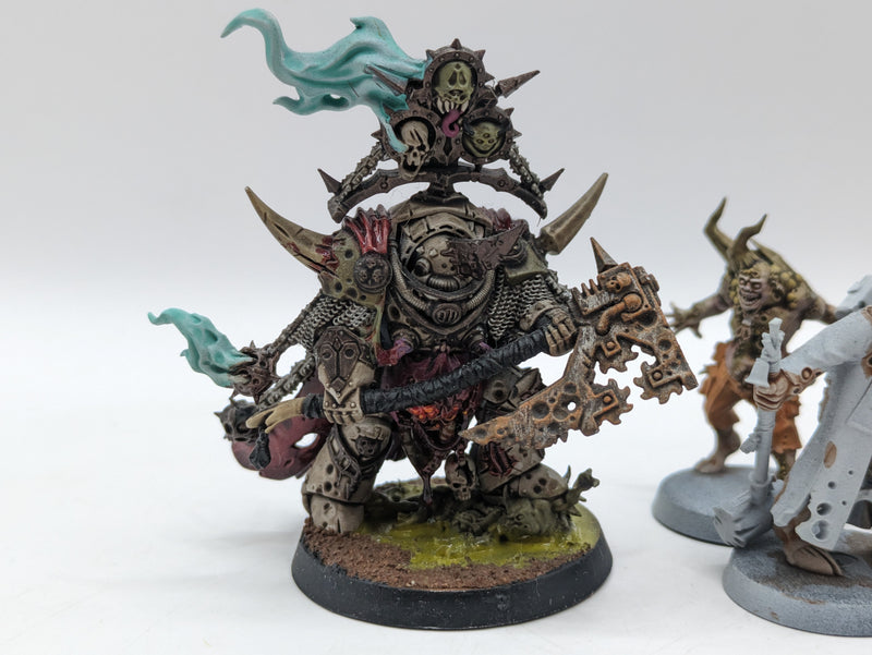 Warhammer 40k: Death Guard Lord of Contagion and Pox Walkers (AZ168)