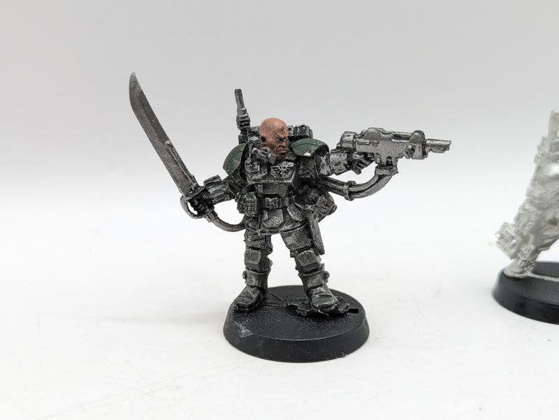 Warhammer 40k: Astra Militarum Metal Kasrkin Sergeant and Medic (AJ110)