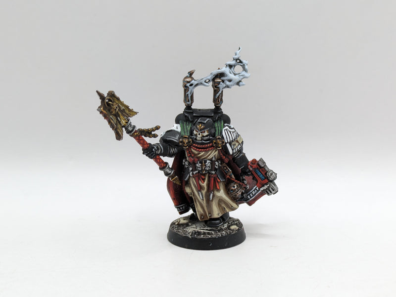 Warhammer 40k: Space Marine Dark Angels Dark Vengence Interrorgator Chaplain - Well Painted (BC166)