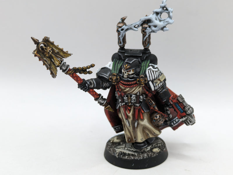 Warhammer 40k: Space Marine Dark Angels Dark Vengence Interrorgator Chaplain - Well Painted (BC166)