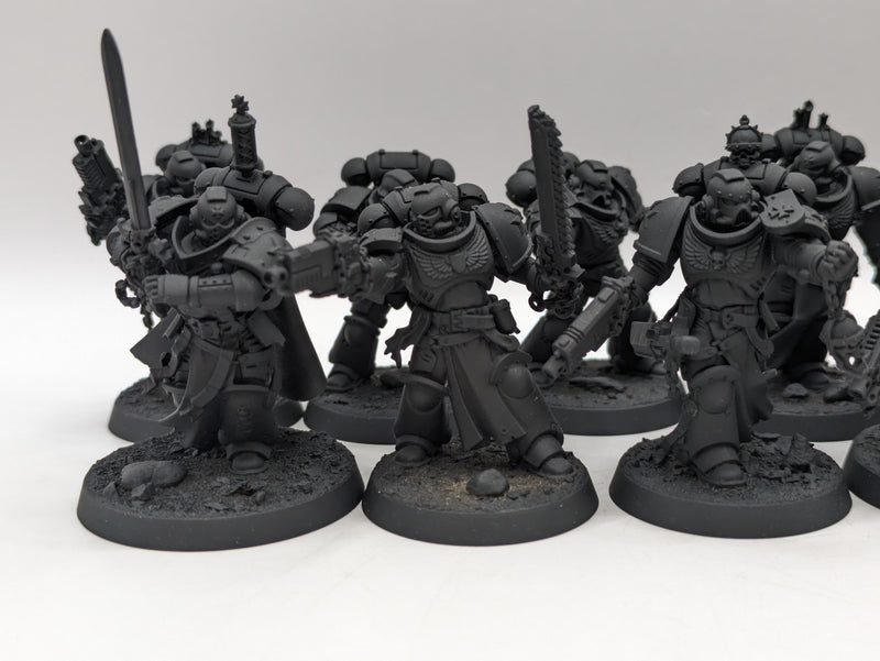 Warhammer 40k: Space Marine Black Templars Crusader Squad and Marshal (AD073)