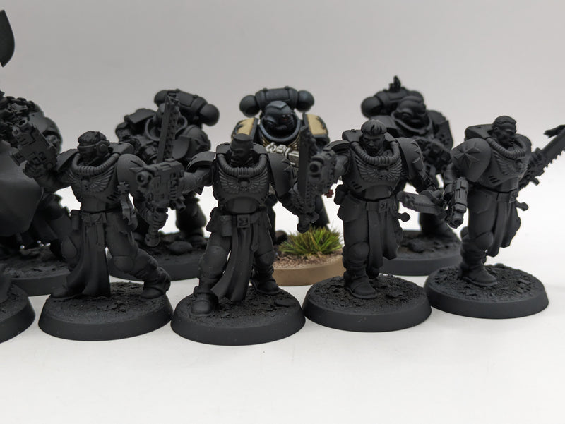 Warhammer 40k: Space Marine Black Templars Crusader Squad and Marshal (AD073)