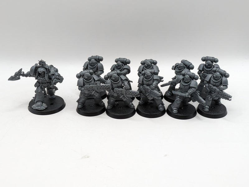 Warhammer 40k: Space Marine Infernus Squad and Terminator Librarian (AZ155)