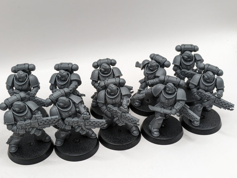 Warhammer 40k: Space Marine Infernus Squad and Terminator Librarian (AZ155)