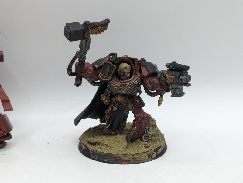 Warhammer 40k: Space Marine Blood Angels Venerable Dreadnought and Terminator Captain (AM005)