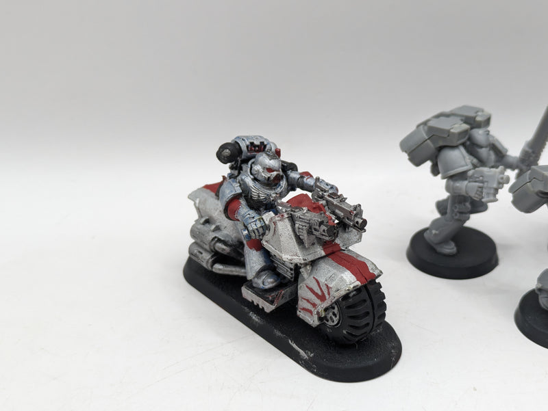 Warhammer 40k: Space Marine Assault Marines and Bike (AP009)