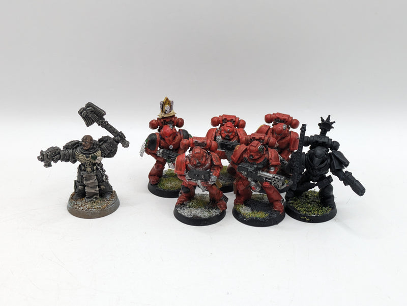 Warhammer 40k: Space Marine Blood Angels Tactical Squad and Metal Chaplain (AE094)