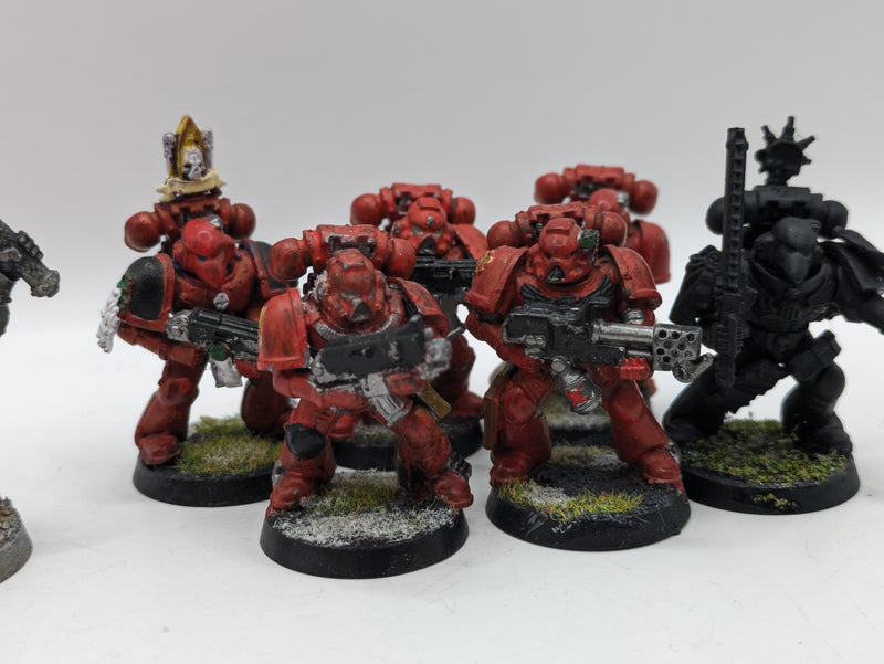 Warhammer 40k: Space Marine Blood Angels Tactical Squad and Metal Chaplain (AE094)