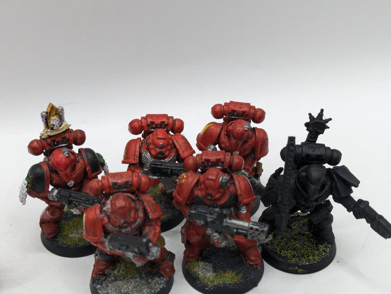 Warhammer 40k: Space Marine Blood Angels Tactical Squad and Metal Chaplain (AE094)