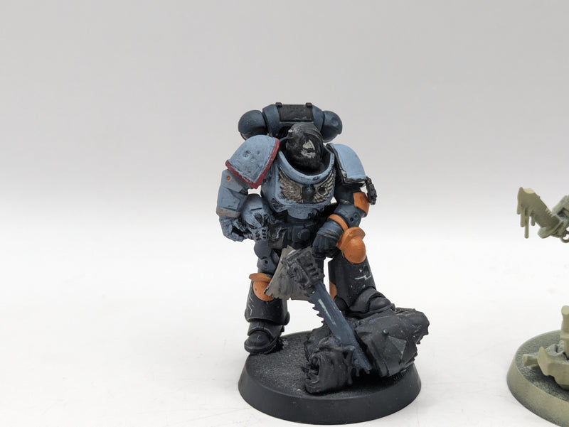 Warhammer 40k: Space Marine Heavy Intercessors, Phobos Lieutenant and Sergeant Jovan (AZ104)