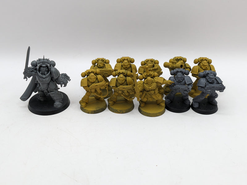 Warhammer 40k: Space Marine Tactical Marines and Gravis Captain (AW004)