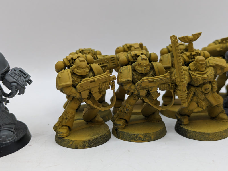 Warhammer 40k: Space Marine Tactical Marines and Gravis Captain (AW004)