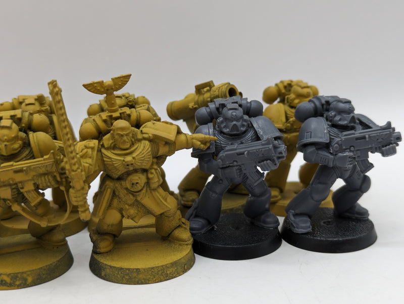 Warhammer 40k: Space Marine Tactical Marines and Gravis Captain (AW004)