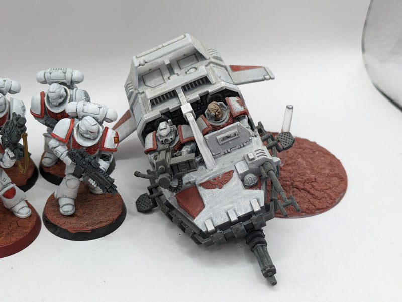 Warhammer 40k: Space Marine White Scars Intercessors and Land Speeder (AH071)