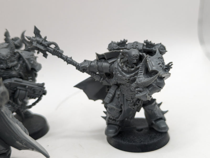 Warhammer 40k: Chaos Space Marine Dark Vengeance Chosen, Exalted Champion and Chaos Lord (BA182)