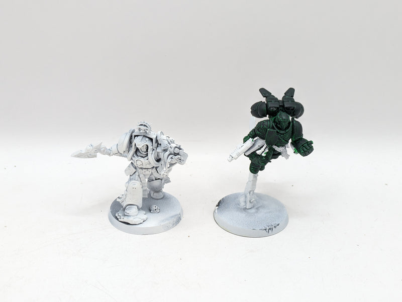 Warhammer 40k: Space Marine Captain with Jump Pack and Terminator Librarian (AH066)