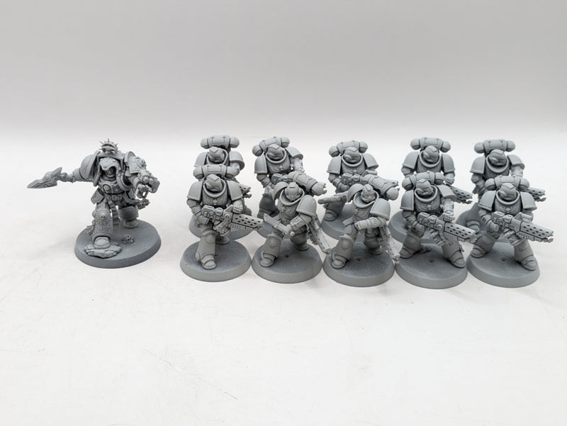 Warhammer 40k: Space Marine Infernus Squad and Terminator Librarian (BA140)