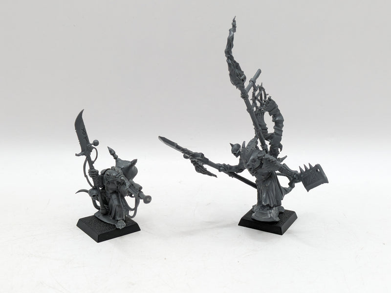 Warhammer The Old World/Age of Sigmar: Skaven Island of Blood Warlord and Warlock Engineer (AZ081)