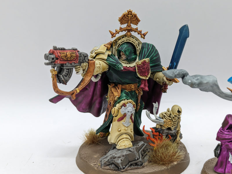 Warhammer 40k: Space Marines Dark Angels Belial and Terminator librarian (AJ014)