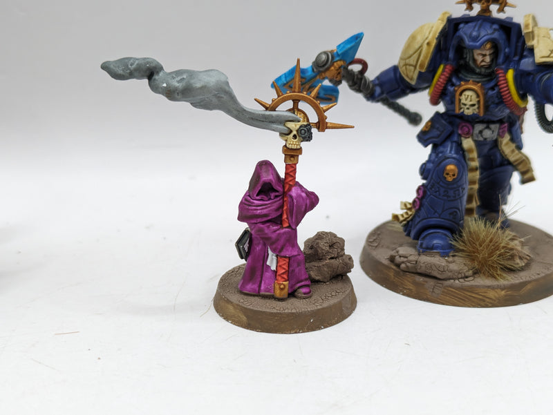 Warhammer 40k: Space Marines Dark Angels Belial and Terminator librarian (AJ014)
