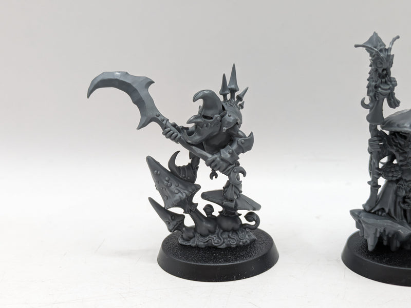 Warhammer Age of Sigmar: Glooomspite Gitz Fungoid Cave-Shaman Snazzgar Stinkmullett and Loonboss (AL011)