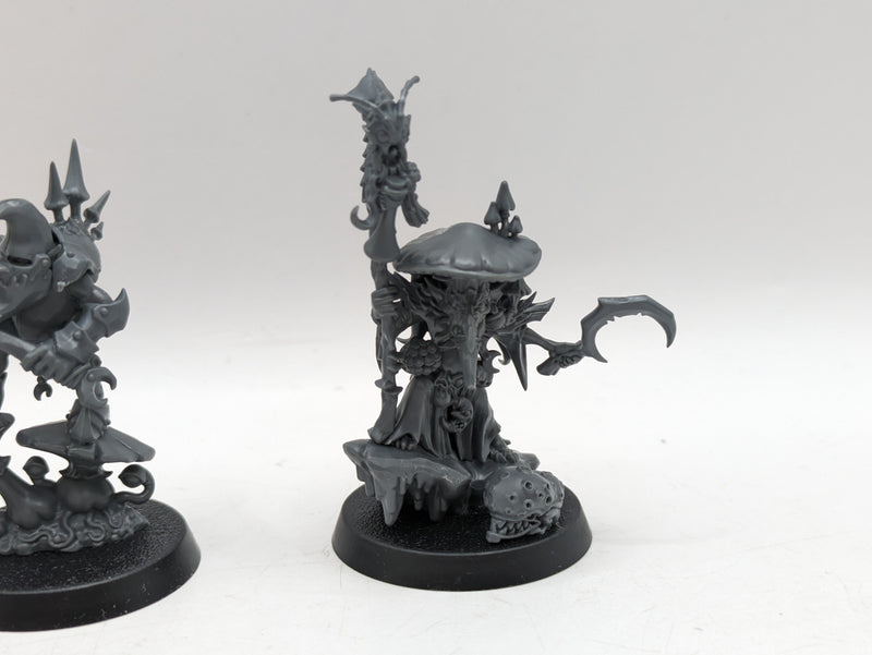 Warhammer Age of Sigmar: Glooomspite Gitz Fungoid Cave-Shaman Snazzgar Stinkmullett and Loonboss (AL011)