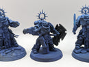 Warhammer 40k: Space Marine Bladeguard Captain and Lieutenants (BC081)
