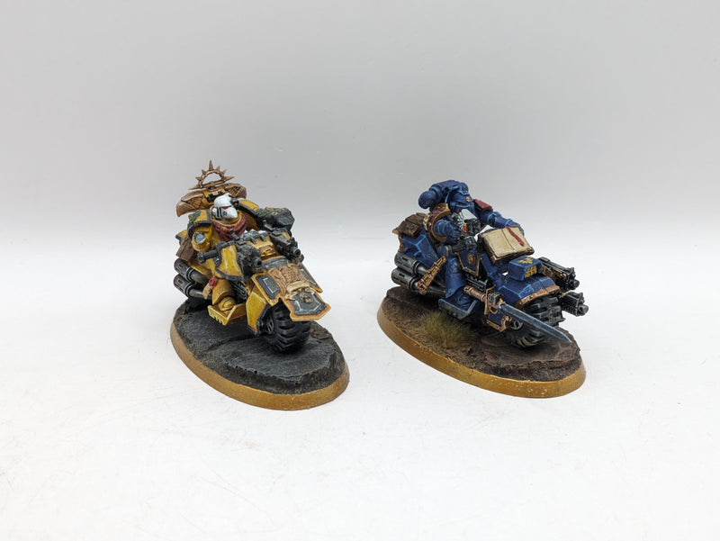 Custom Order retailer Warhammer 40k ultramarine librarian on bike