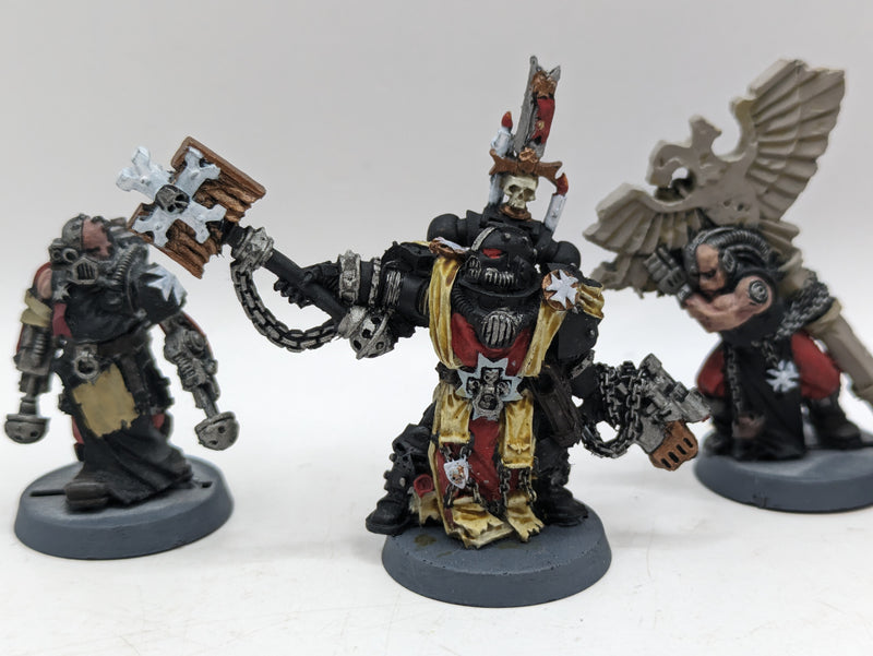 Warhammer 40k: Space Marine Black Templars Finecast Chaplain Grimaldus (AA094)