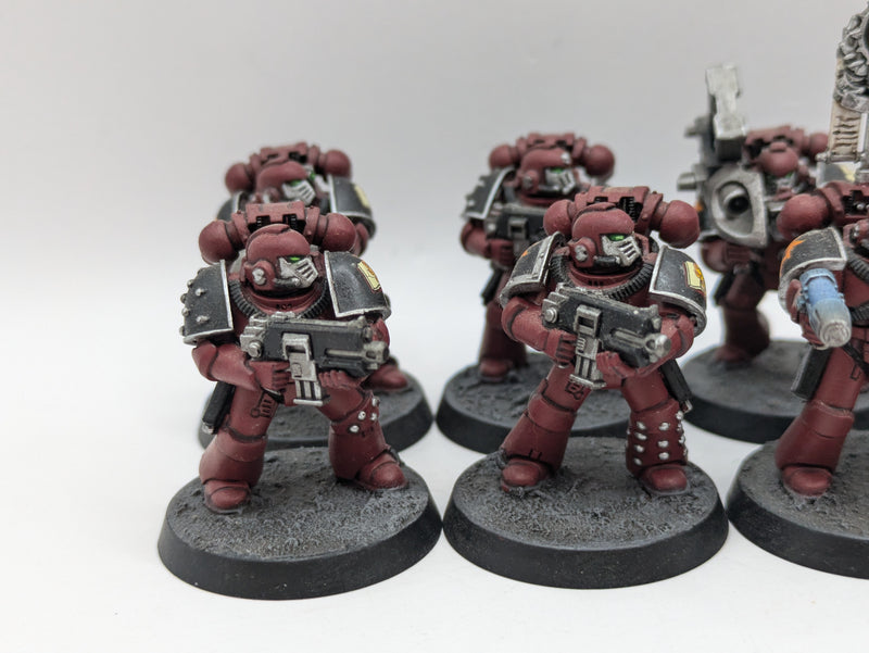 Warhammer The Horus Heresy: Space Marine Word Bearers MKVI Marines - Well Painted (AT148)