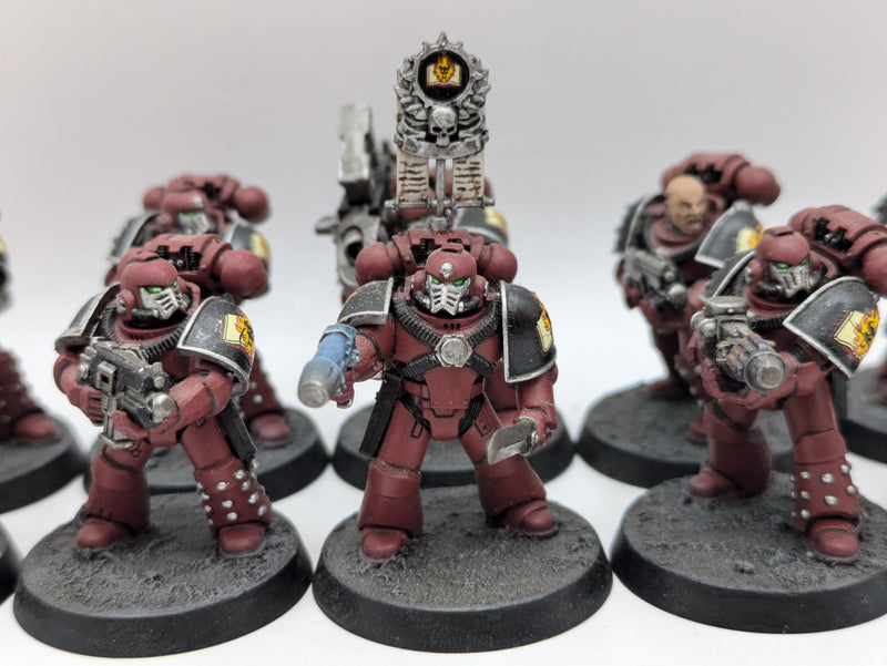 Warhammer The Horus Heresy: Space Marine Word Bearers MKVI Marines - Well Painted (AT148)