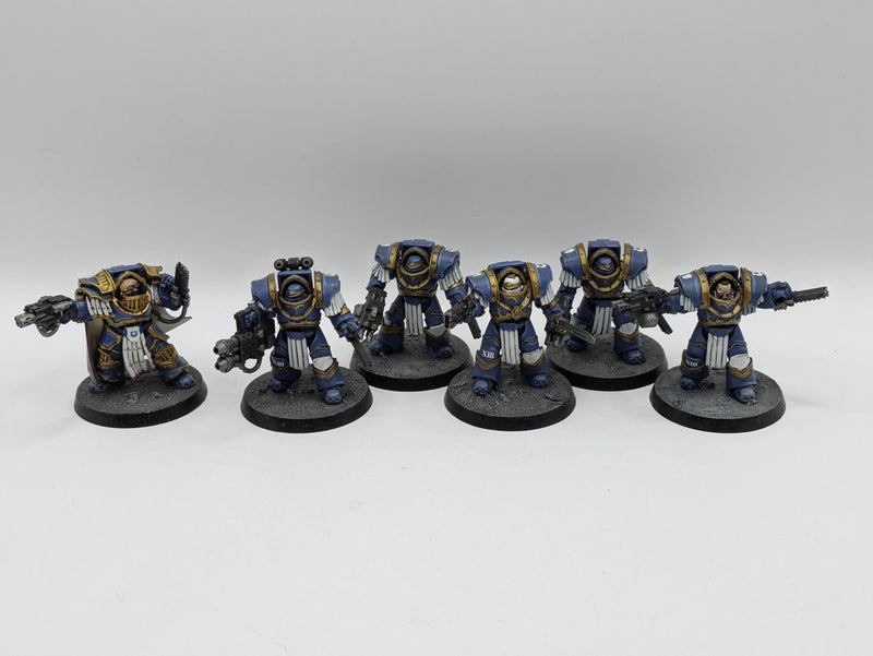 Warhammer The Horus Heresy: Space Marine Ultramarines Cataphractii Terminators and Praetor - Well Painted (BA039)