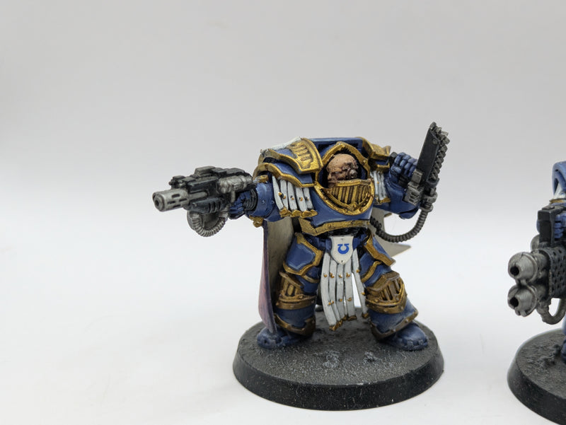 Warhammer The Horus Heresy: Space Marine Ultramarines Cataphractii Terminators and Praetor - Well Painted (BA039)