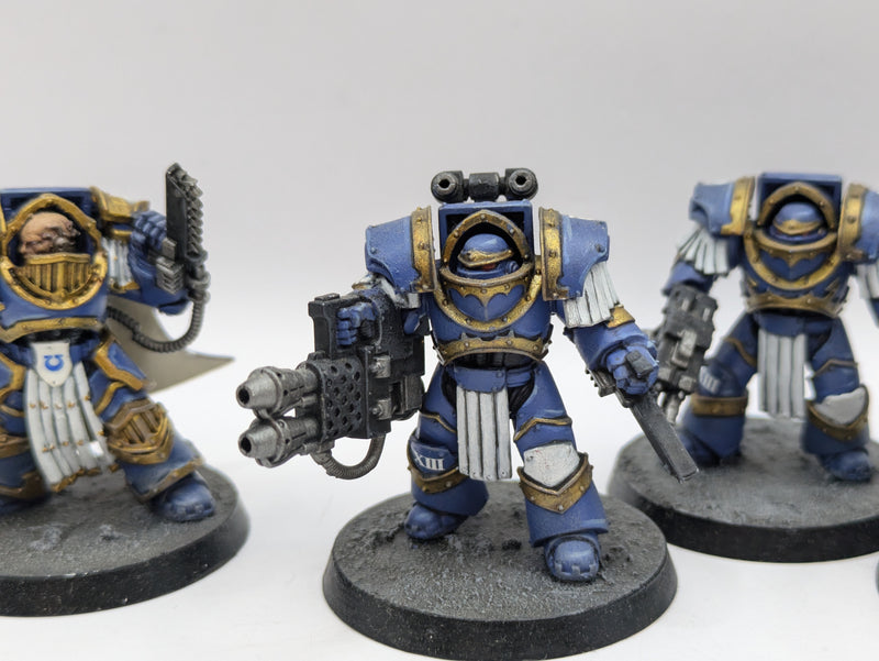 Warhammer The Horus Heresy: Space Marine Ultramarines Cataphractii Terminators and Praetor - Well Painted (BA039)