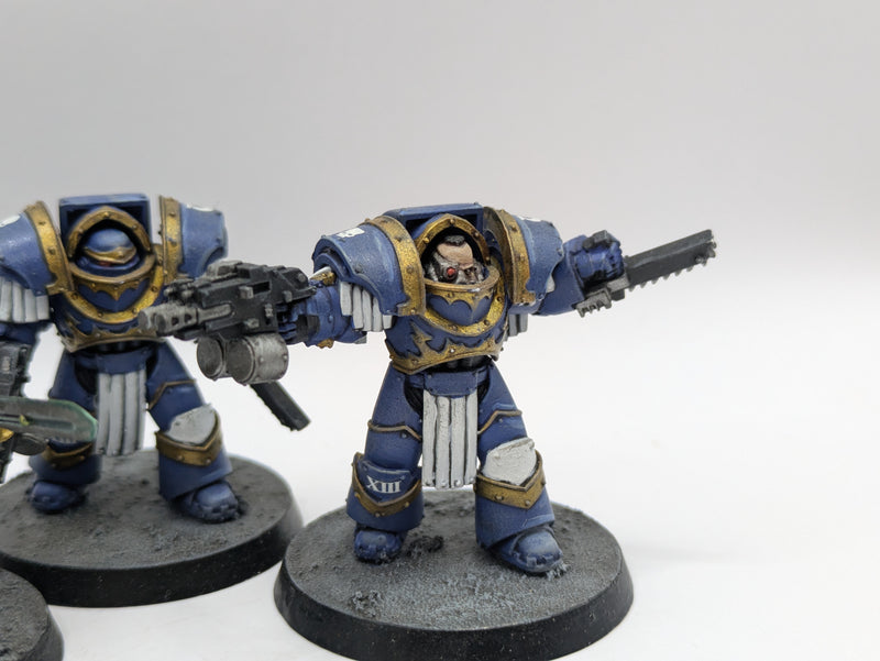 Warhammer The Horus Heresy: Space Marine Ultramarines Cataphractii Terminators and Praetor - Well Painted (BA039)