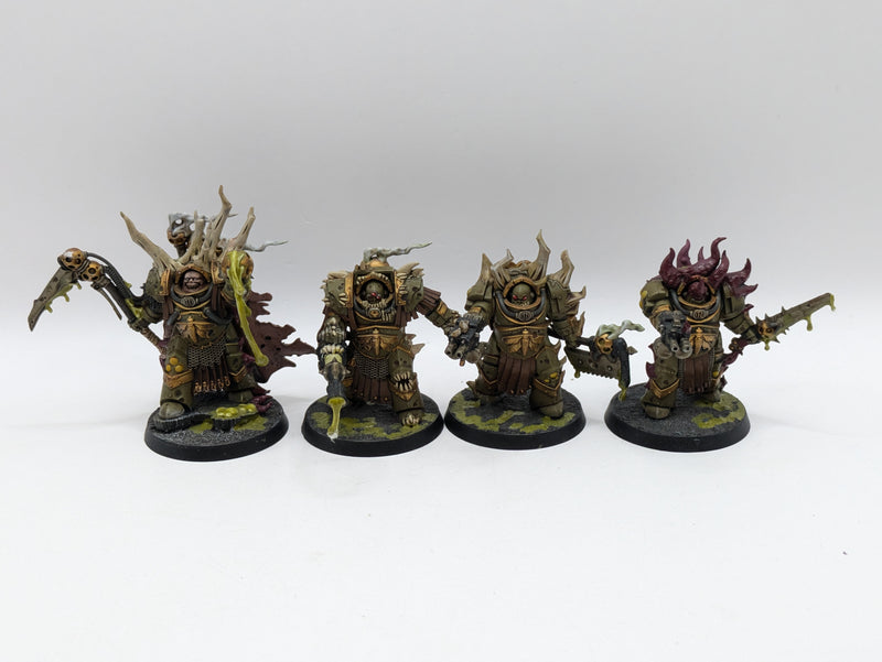 Warhammer 40k: Death Guard Lord Felthius and The Tainted Cohort - Well Painted (AT035)