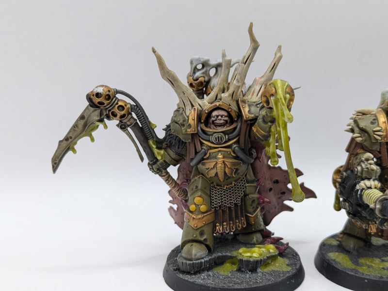 Warhammer 40k: Death Guard Lord Felthius and The Tainted Cohort - Well Painted (AT035)