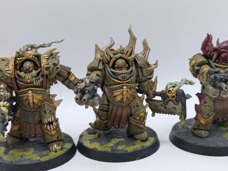 Warhammer 40k: Death Guard Lord Felthius and The Tainted Cohort - Well Painted (AT035)