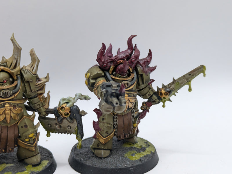 Warhammer 40k: Death Guard Lord Felthius and The Tainted Cohort - Well Painted (AT035)