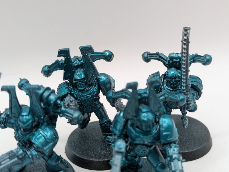 Warhammer 40k: Chaos Space Marines Alpha Legion Exalted Champion and Khorne Berzerkers (AL001)