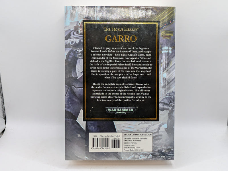 Games Workshop Black Library Horus Heresy Garro HB - James Swallow (AS331)