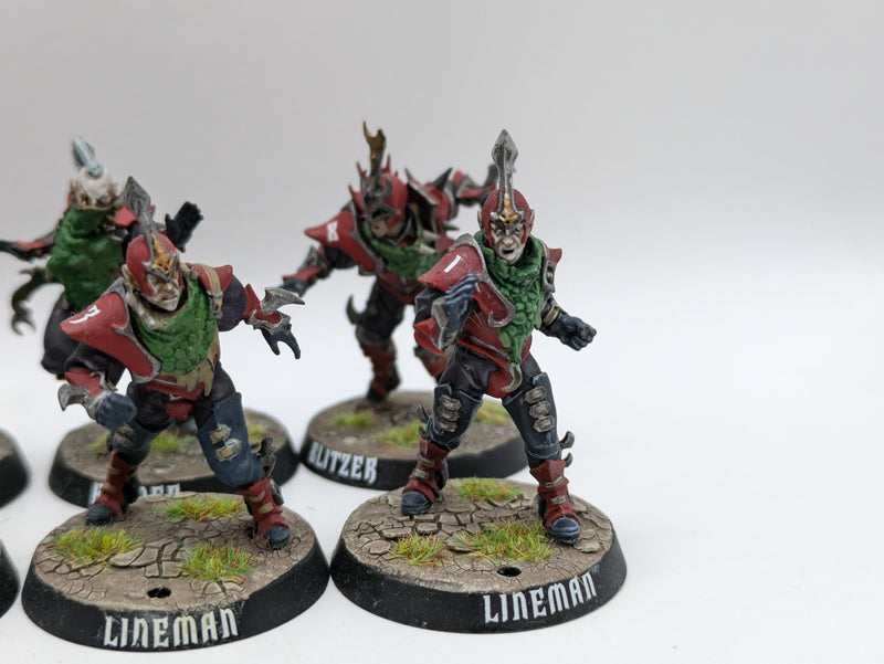 Warhammer Blood Bowl: Dark Elf Team Naggaroth Nightmares - Well Painted (AT098)