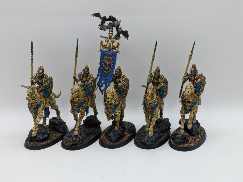 Warhammer Age of Sigmar: Ossiarch Bonereapers Kavalos Deathriders - Well Painted (AX081)