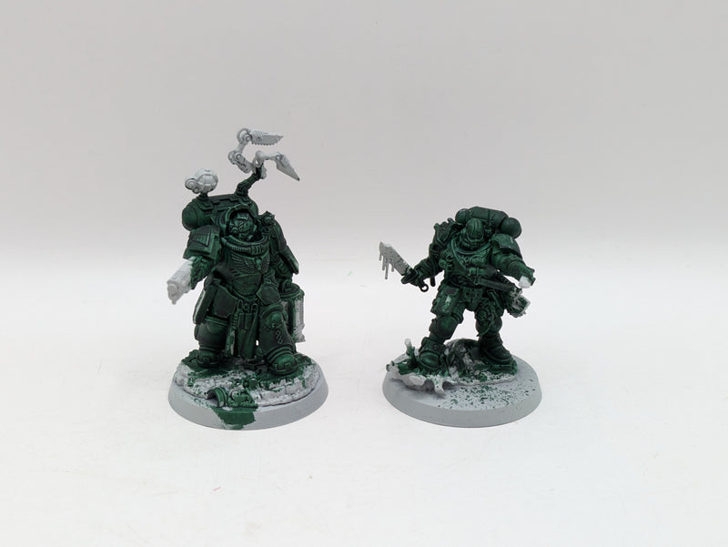 Warhammer 40k: Space Marines Dark Angels Biologis and Phobo Lieutenant (AZ103)