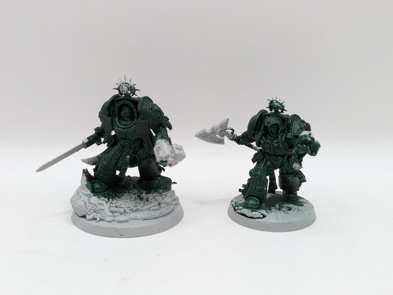 Warhammer 40k: Space Marines Dark Angels Terminator Captain and Librarian (AE098)